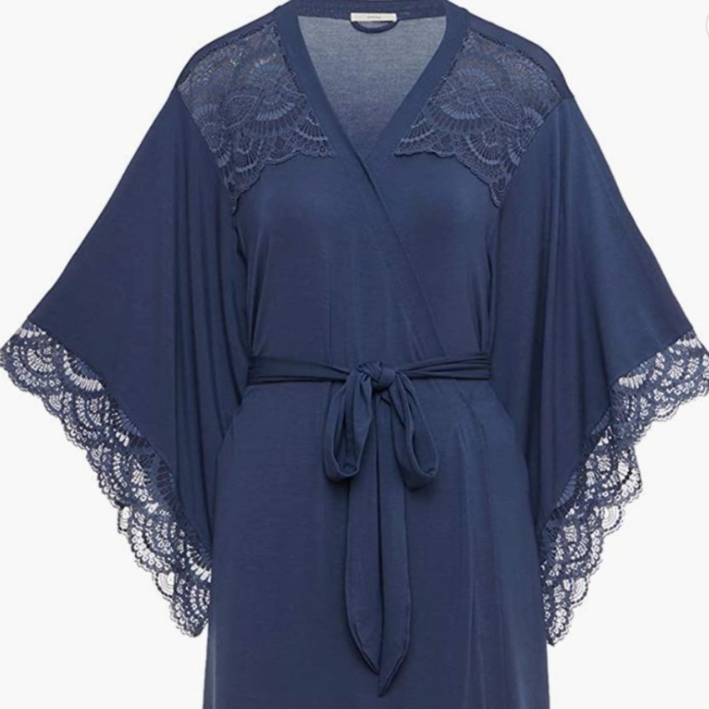 Eberjey Blue Simona Robe
